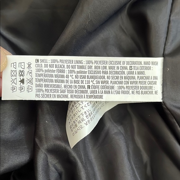 Floral Embroidered Satiny Bomber Jacket, Size M - Picture 12 of 13